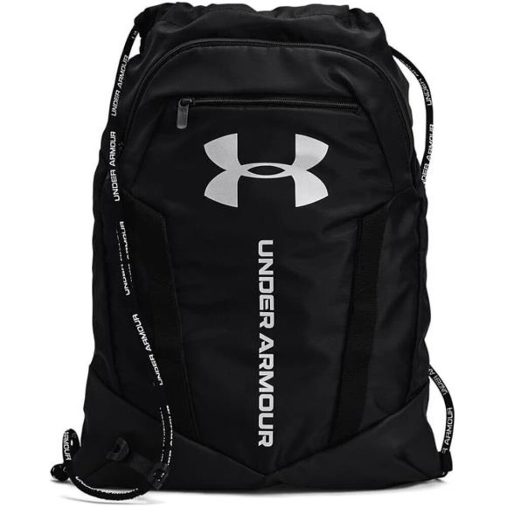 Unisex-Adult Undeniable Sackpack ,Black (001)/Metallic Silver,One Size Fits Most